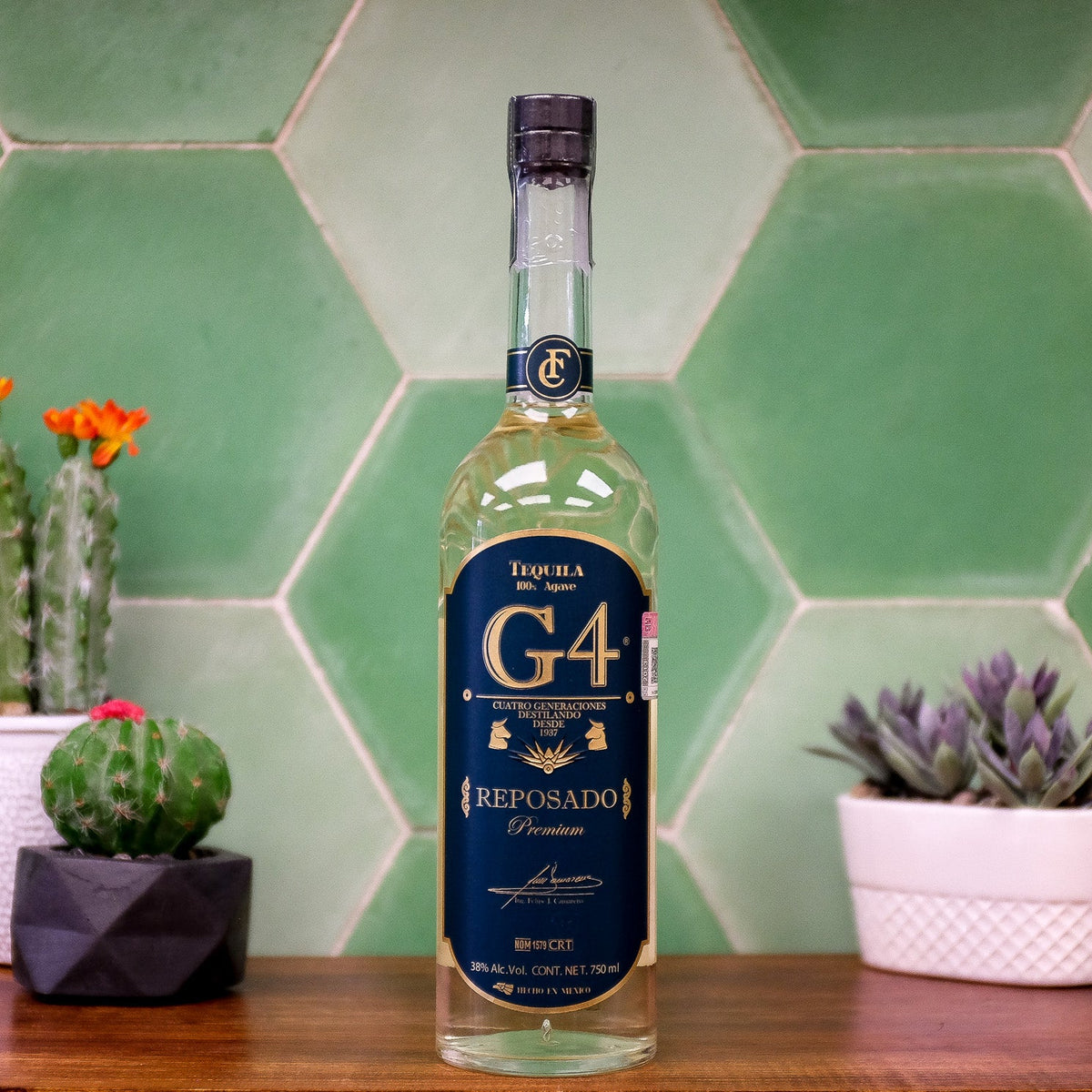 Tequila G4 Reposado 750ml 38 alc./vol. Agave Drinks Mx