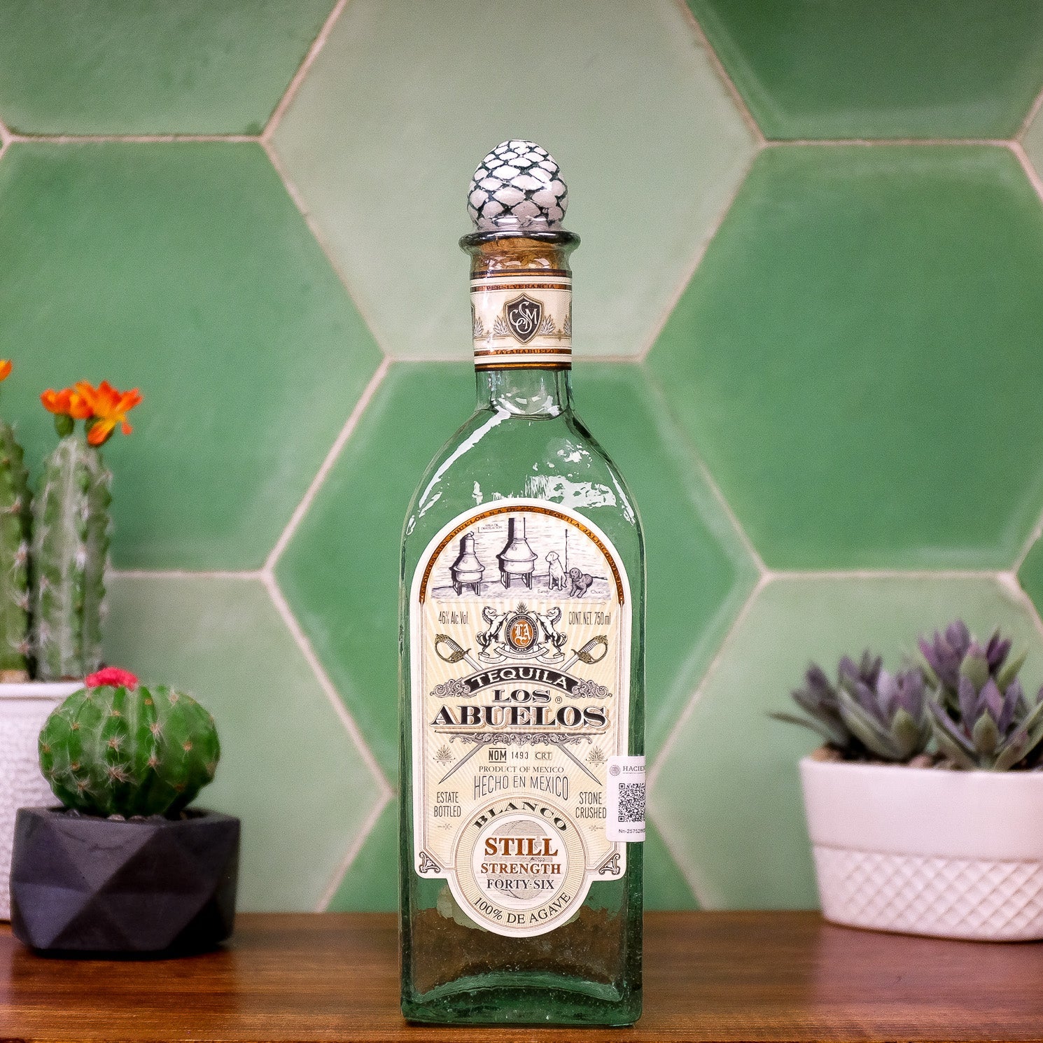 Tequila Los Abuelos (Fortaleza) Blanco Still Strength 46 Agave